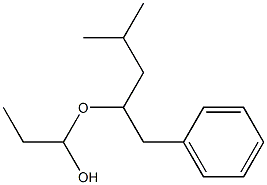 プロピオンアルデヒドベンジルイソアミルアセタール 化学構造式