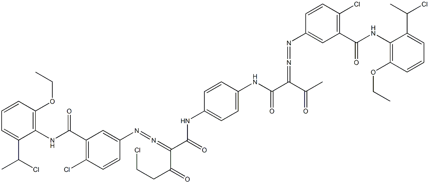 3,3'-[2-(Chloromethyl)-1,4-phenylenebis[iminocarbonyl(acetylmethylene)azo]]bis[N-[2-(1-chloroethyl)-6-ethoxyphenyl]-6-chlorobenzamide]