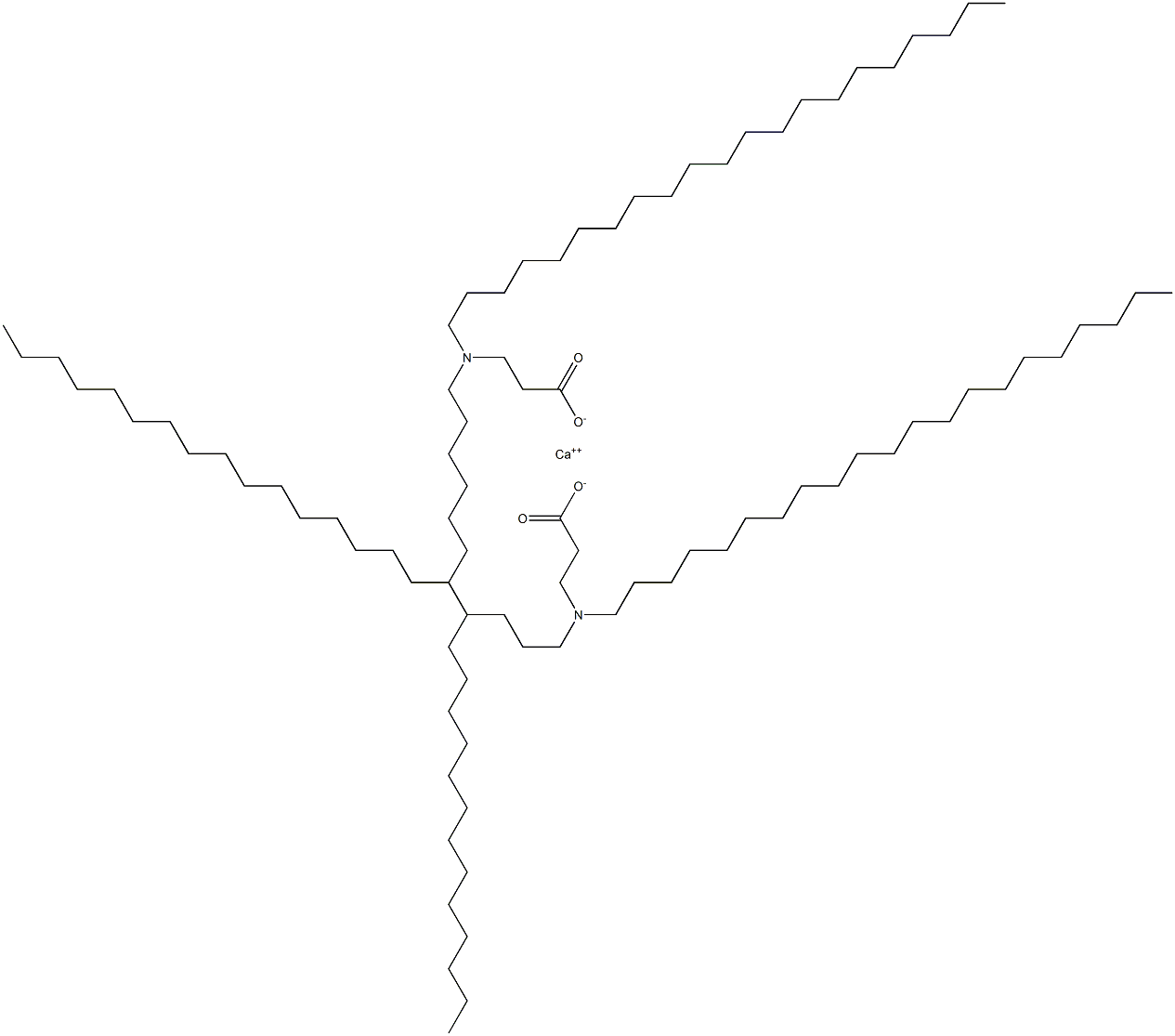 Bis[3-(dihenicosylamino)propanoic acid]calcium salt Structure