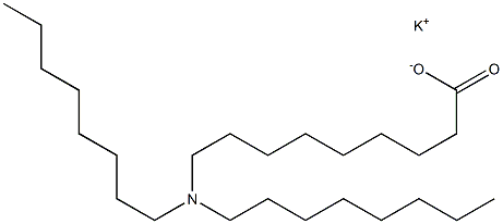 9-(ジオクチルアミノ)ノナン酸カリウム 化学構造式