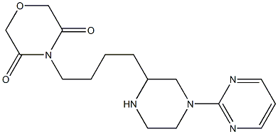 4-[4-[4-(2-Pyrimidinyl)-2-piperazinyl]butyl]morpholine-3,5-dione