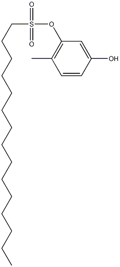  1-Pentadecanesulfonic acid 3-hydroxy-6-methylphenyl ester