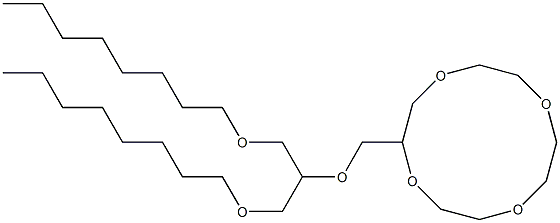 2-[[1,3-Bis(octyloxy)propan-2-yloxy]methyl]-1,4,7,10-tetraoxacyclododecane,,结构式