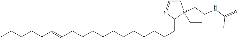 1-[2-(Acetylamino)ethyl]-1-ethyl-2-(12-octadecenyl)-3-imidazoline-1-ium Structure