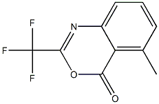 2-Trifluoromethyl-5-methyl-4H-3,1-benzoxazin-4-one 结构式