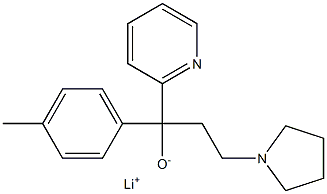 Lithium 3-(1-pyrrolidinyl)-1-(2-pyridyl)-1-(p-tolyl)propane-1-olate