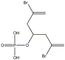 Phosphoric acid bis(2-bromoallyl)methyl ester,,结构式
