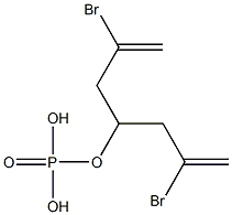 Phosphoric acid bis(2-bromoallyl)methyl ester Struktur