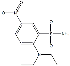 2-Diethylamino-5-nitrobenzenesulfonamide Struktur