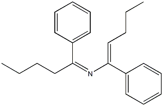 N-(1-Phenylpentylidene)-1-phenyl-1-pentenylamine Structure