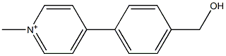 4-(4-ヒドロキシメチルフェニル)-1-メチルピリジニウム 化学構造式