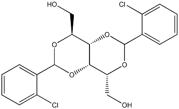 2-O,4-O:3-O,5-O-Bis(2-chlorobenzylidene)-L-glucitol,,结构式