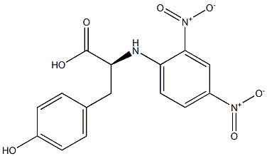 N-(2,4-ジニトロフェニル)-L-チロシン 化学構造式