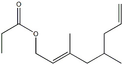 Propionic acid 3,5-dimethyl-2,7-octadienyl ester