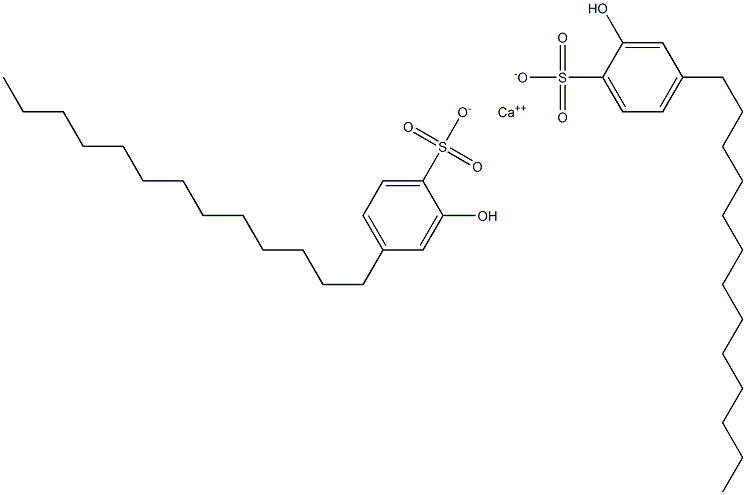 Bis(2-hydroxy-4-tridecylbenzenesulfonic acid)calcium salt 结构式