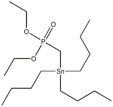 Tributylstannylmethylphosphonic acid diethyl ester,,结构式