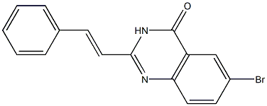 2-[(E)-2-Phenylethenyl]-6-bromoquinazolin-4(3H)-one Struktur