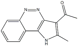 3-Acetyl-2-methyl-1,4,5-triaza-1H-benz[e]indene Structure