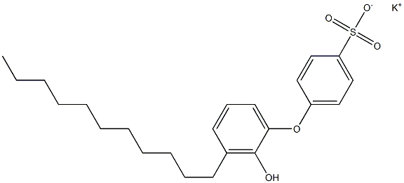 2'-Hydroxy-3'-undecyl[oxybisbenzene]-4-sulfonic acid potassium salt Structure
