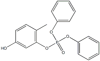 Phosphoric acid (3-hydroxy-6-methylphenyl)diphenyl ester,,结构式