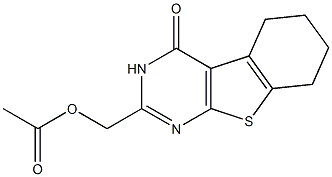 2-(Acetoxymethyl)-5,6,7,8-tetrahydro[1]benzothieno[2,3-d]pyrimidin-4(3H)-one Structure