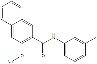 3-Sodiooxy-N-(m-tolyl)-2-naphthalenecarboxamide Structure