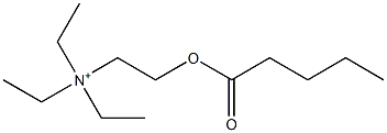 N,N,N-Triethyl-2-(pentanoyloxy)ethanaminium Struktur