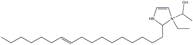 1-エチル-2-(10-ヘプタデセニル)-1-(1-ヒドロキシエチル)-4-イミダゾリン-1-イウム 化学構造式