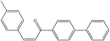 (2Z)-3-(4-Methylphenyl)-1-(4-phenylphenyl)-2-propen-1-one Structure