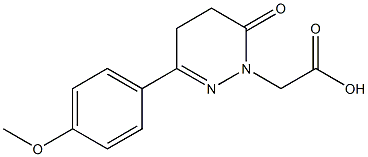 3-(4-Methoxyphenyl)-5,6-dihydro-6-oxopyridazine-1(4H)-acetic acid Struktur