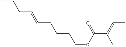 (E)-2-Methyl-2-butenoic acid 5-nonenyl ester