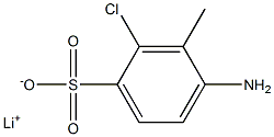 4-アミノ-2-クロロ-3-メチルベンゼンスルホン酸リチウム 化学構造式