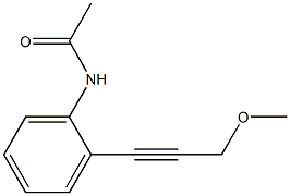 N-[2-(3-Methoxy-1-propynyl)phenyl]acetamide Struktur