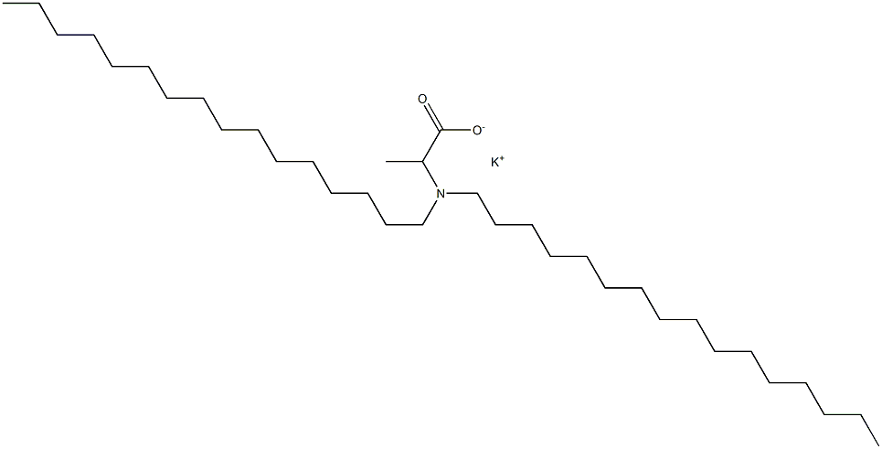 2-(Dihexadecylamino)propanoic acid potassium salt Struktur