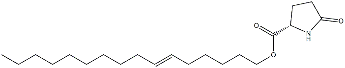 (S)-5-Oxopyrrolidine-2-carboxylic acid 6-hexadecenyl ester Structure