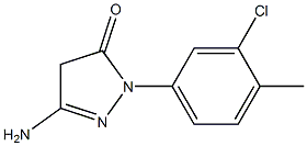 3-Amino-1-(3-chloro-4-methylphenyl)-5(4H)-pyrazolone 结构式