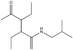 3,4-Diethyl-2-[isobutylamino]-1-hexen-5-one|