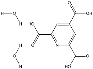 Pyridine-2,4,6-tricarboxylic acid dihydrate Structure