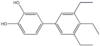 4-(3,4,5-Triethylphenyl)benzene-1,2-diol