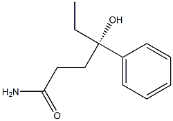 (S)-4-Hydroxy-4-phenylhexanamide Structure