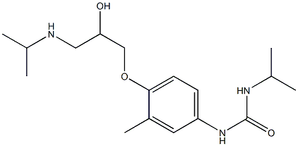  1-Isopropyl-3-[3-methyl-4-[2-hydroxy-3-[isopropylamino]propoxy]phenyl]urea