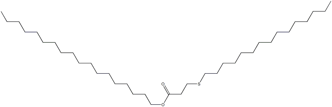 3-(ペンタデシルチオ)プロピオン酸オクタデシル 化学構造式