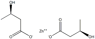 Bis[[R,(-)]-3-hydroxybutyric acid] zinc salt,,结构式