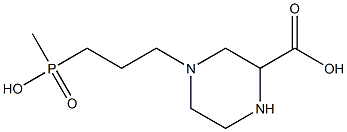 3-[3-Carboxy-1-piperazinyl]propyl(methyl)phosphinic acid