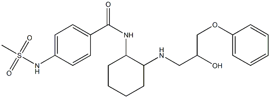 4-Methylsulfonylamino-N-[2-[2-hydroxy-3-phenoxypropylamino]cyclohexyl]benzamide