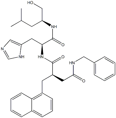 (2S)-2-[[N-[(2R)-3-[(Benzylamino)carbonyl]-2-[(naphthalen-1-yl)methyl]propionyl]-L-histidyl]amino]-4-methyl-1-pentanol