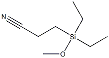 3-(Methoxydiethylsilyl)propiononitrile Structure