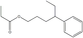 Propanoic acid 4-phenylhexyl ester Structure