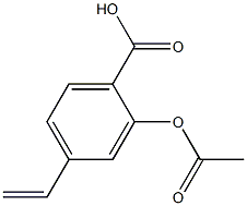 4-Vinyl-2-acetoxybenzoic acid Structure