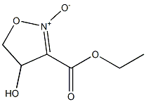 3-(エトキシカルボニル)-4-ヒドロキシ-4,5-ジヒドロイソオキサゾール2-オキシド 化学構造式